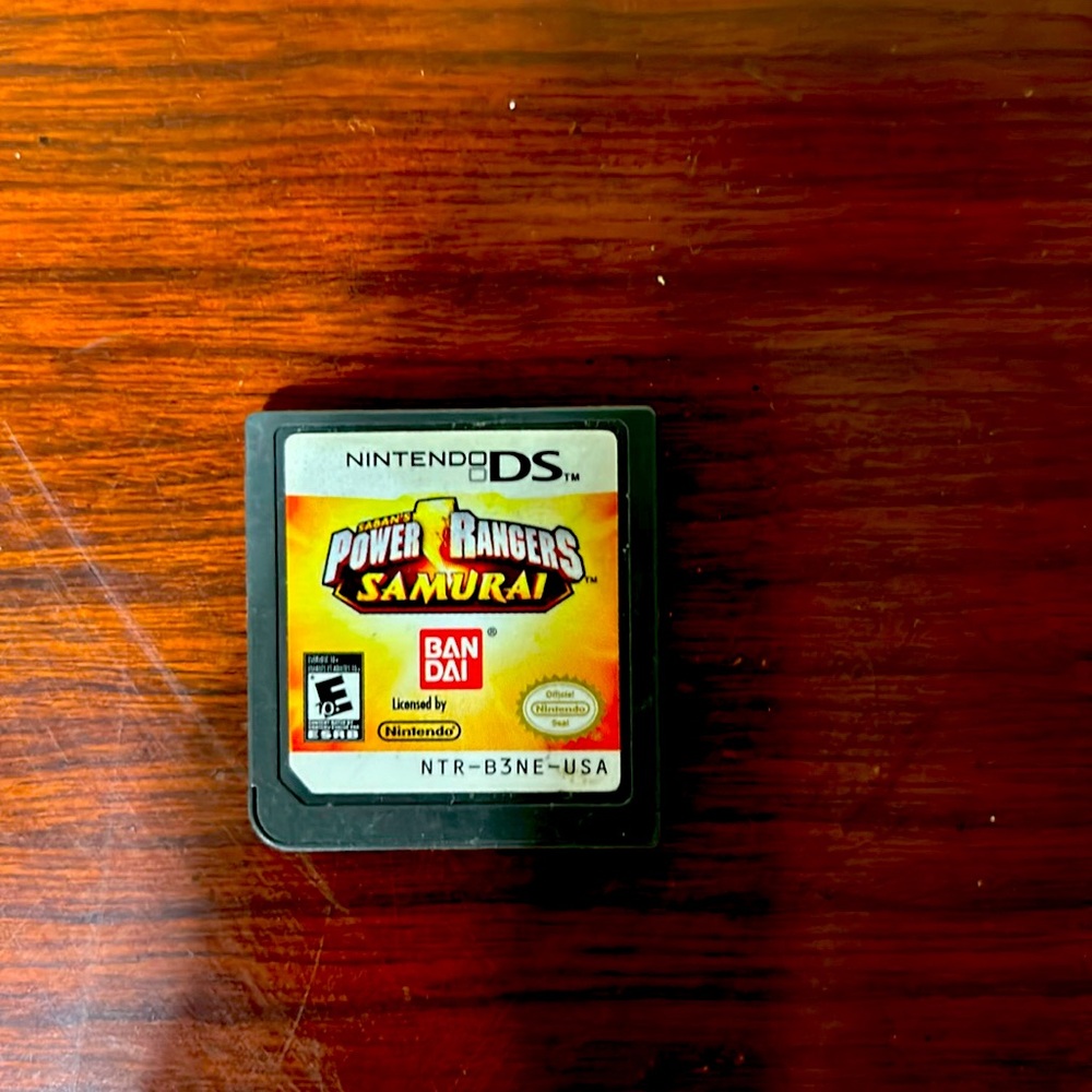 Power rangers samurai Nintendo DS